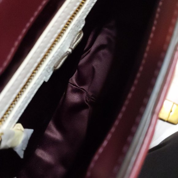 NWOT Henri Bendel 712 Convertible Shoulder Bag in Oxblood - Picture 12 of 16